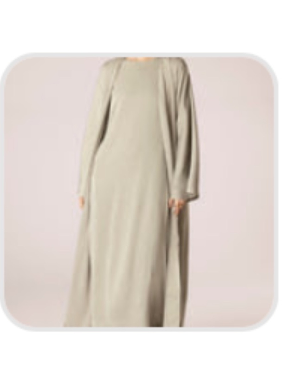 Veiled Maxi long sleeve dress with matching Abaya